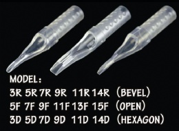 DTT02 High quality low price custom tattoo supply customized disposable tattoo tip short tattoo tips wholesale in China